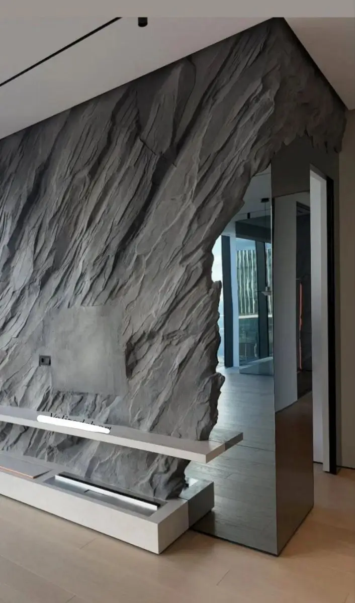 Luxusná imitácia kameňa stierka Michaelo Cavalli realizácia