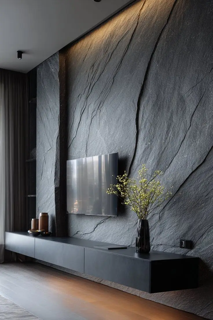 Luxusná imitácia kameňa stierka Michaelo Cavalli realizácia