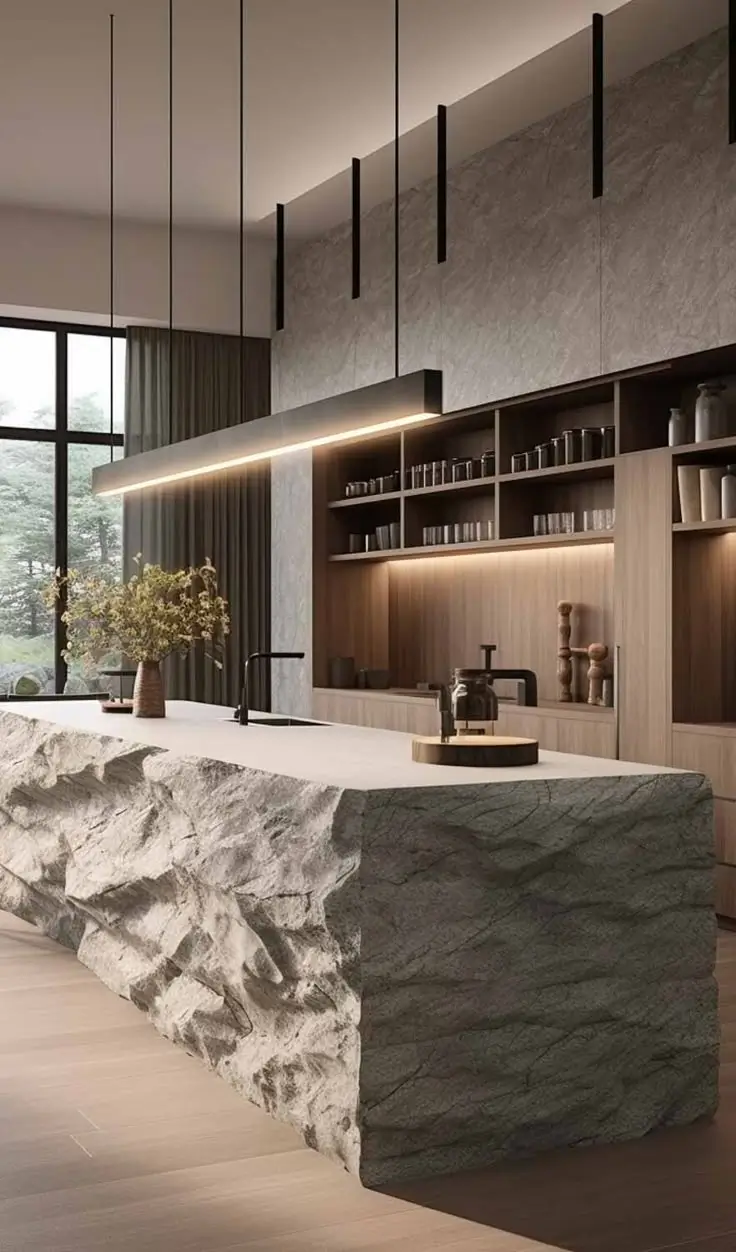 Luxusná imitácia kameňa stierka Michaelo Cavalli realizácia